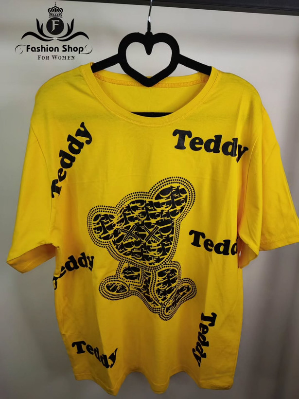 تی شرت باکسی teddy فری سایز