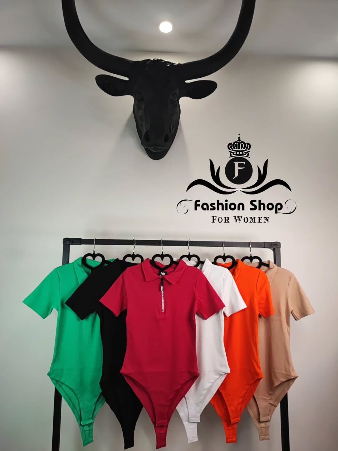 بادی آستین کوتاه زیپ دار یقه مردانه فری سایز