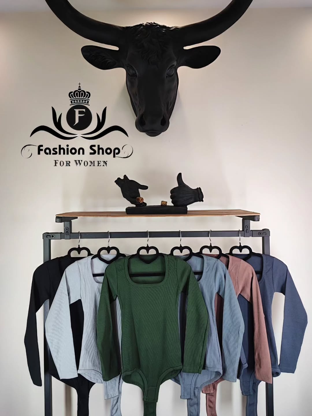 بادی یقه خشتی آستین بلند فری سایز