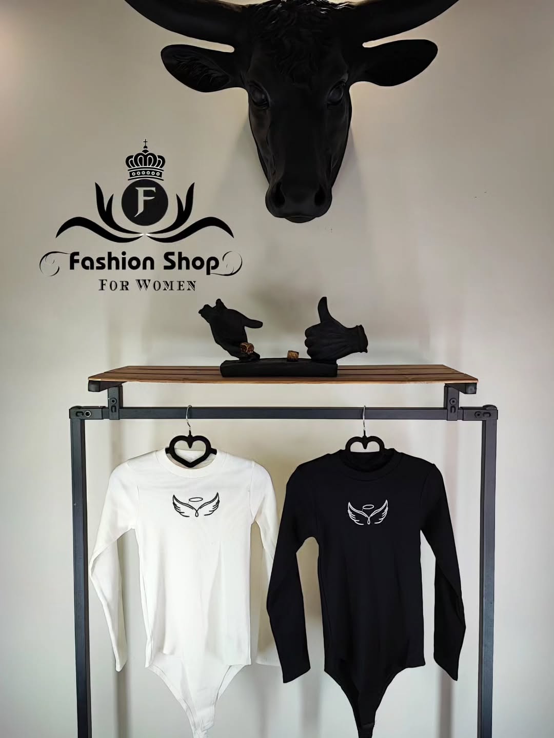 بادی طرح بال فرشته آستین بلند فری سایز